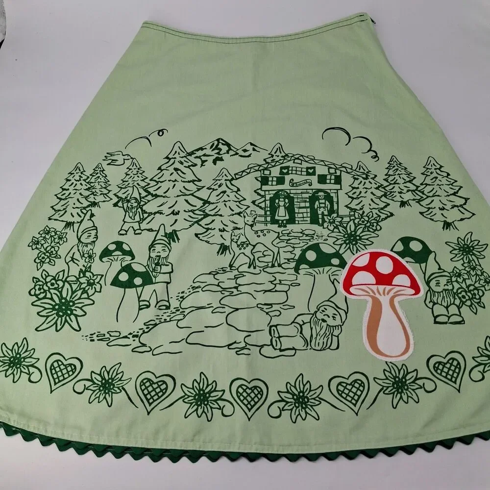 Gnome Toadstool Skirt Women Medium  Made With Love Hannah Cottagecore Fairycore